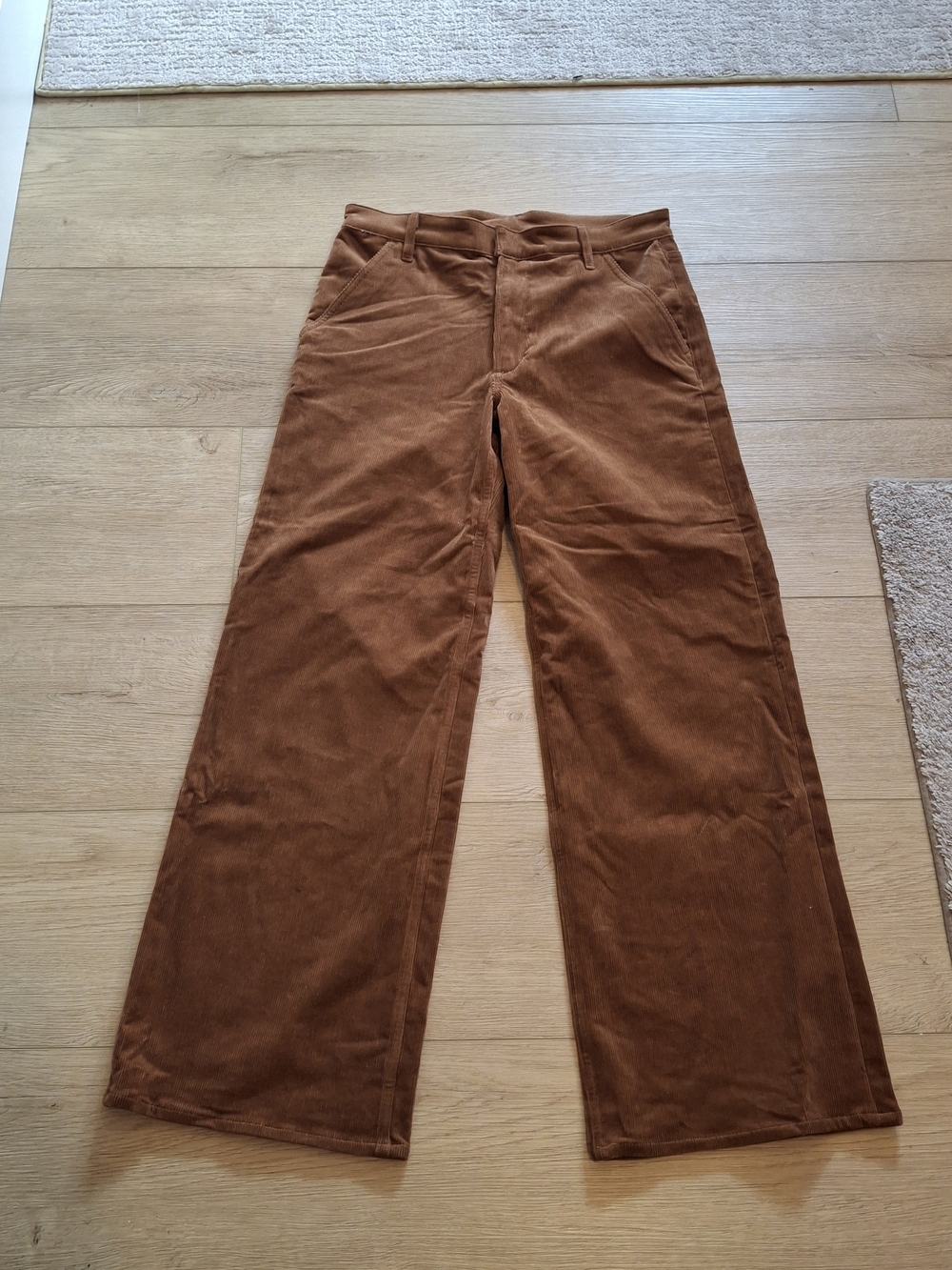 NWOT Women's Citizens of Humanity Terra Brown Corduroy Wide Leg Pants Size 27